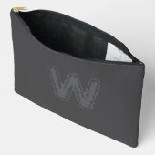 Creepy Monogram Gray on Gray Zubehörtasche (Offen)
