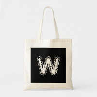 Creepy Monogram White auf Black