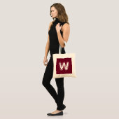 Creepy Monogram White on Red Tragetasche (Vorderseite (Model))