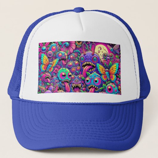 Creepy Monster Bugs Truckerkappe (Vorderseite)