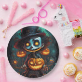 Creepy Monster und Jack-O-Lanterns Pappteller (Party)