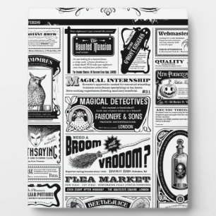 creepy newspaper fotoplatte