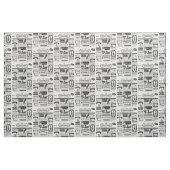 Creepy Newspaper Stoff (Fat Quarter (45,7 x 55,9 cm))