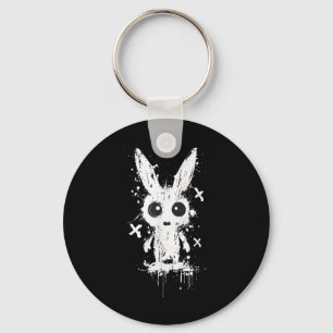 Creepy Niedlich Bunny Rabbit Alt Goth Grunge Horro Schlüsselanhänger