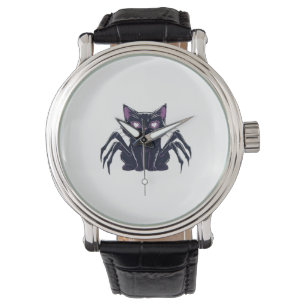 Creepy Niedlich Cat - Spider Legs & Heart Eyes Cla Armbanduhr