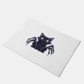 Creepy Niedlich Cat - Spider Legs & Heart Eyes Ove Fußmatte (Schrägansicht)