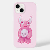 Creepy Niedlich Demon Pink Skull Pastel Goth Girl Case-Mate iPhone Hülle (Rückseite)