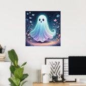 Creepy Niedlich Ghost Art Poster (Heimbüro)
