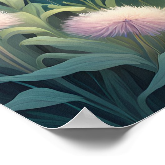 Creepy Niedlich Ghost Art Poster (Ecke)