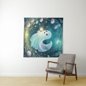 Creepy Niedlich Ghost Tapestry Wandteppich (Beispiel (Horizontal))