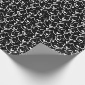 Creepy niedlich gothic kitten satanic witchcraft geschenkpapier (Ecke)