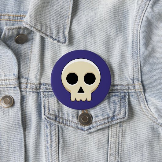 Creepy Niedlich Kawaii Goth Skull Button (Beispiel)