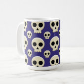 Creepy Niedlich Kawaii Goth Skull Kaffeetasse (Vorderseite Links)