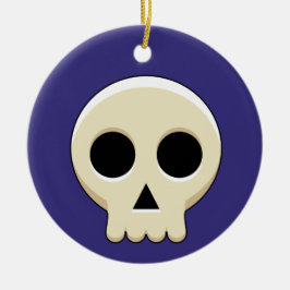 Creepy Niedlich Kawaii Goth Skull Keramik Ornament