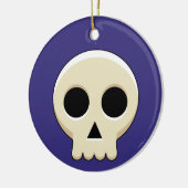 Creepy Niedlich Kawaii Goth Skull Keramik Ornament (Links)