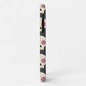 Creepy Niedlich Kawaii Goth Skull mit Blume Muster Case-Mate iPhone Hülle (Hinten/Links)
