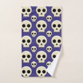 Creepy Niedlich Kawaii Goth Skull Pattern Badhandtuch Set (Handtuch)