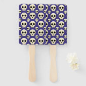 Creepy Niedlich Kawaii Goth Skull Pattern Fächer (Vorne und Hinten)