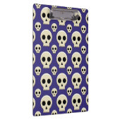 Creepy Niedlich Kawaii Goth Skull Pattern Klemmbrett (Rechts)