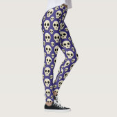Creepy Niedlich Kawaii Goth Skull Pattern Leggings (Rechts)