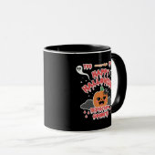 Creepy Niedlich Kawaii Halloween Ghost Board Tasse (VorderseiteRechts)