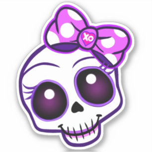 Creepy Niedlich Kawaii Skull Autoaufkleber Aufkleber