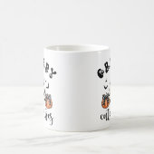Creepy Niedlich Vibes Retro Ghost & Pumpkin Coquet Kaffeetasse (Mittel)