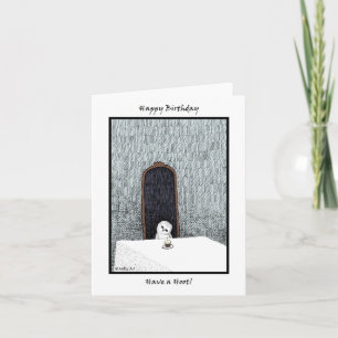 Creepy Niedlicher Stall Owl Gothic Tinte Geburtsta Karte