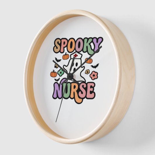 Creepy Nurse Classic T - Shirt Uhr (Winkel)