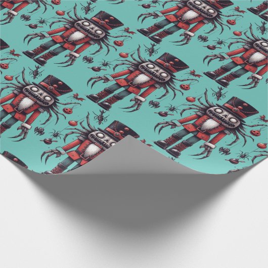 Creepy Nutcracker Geschenkpapier (Ecke)