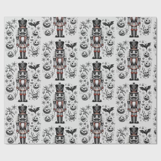 Creepy Nutcracker Geschenkpapier (Flach)