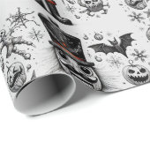 Creepy Nutcracker Geschenkpapier (Rolleneckpunkt)