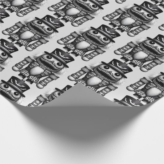 Creepy Nutcracker Geschenkpapier (Ecke)