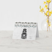 Creepy Nutcracker Holiday Karte (Gelbe Blume)