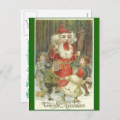 Creepy Nutcracker Postcard Feiertagspostkarte (Vorne/Hinten)