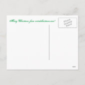 Creepy Nutcracker Postcard Feiertagspostkarte (Rückseite)