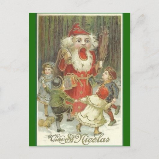 Creepy Nutcracker Postcard Feiertagspostkarte (Vorderseite)