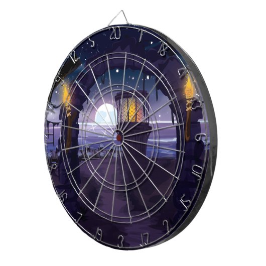 Creepy old Lighthouse Dartscheibe (Vorderseite rechts)