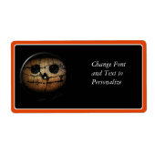 Creepy Orange Pumpkin Jack-o-Lantern (Vorne)