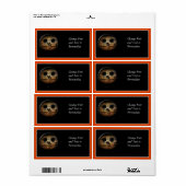 Creepy Orange Pumpkin Jack-o-Lantern (Vorne)