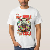 Creepy Ostersonne mit bunten Ostereiern T-Shirt (Vorderseite)