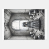 Creepy Phantom Doll Trio - Decoupage - Geschenkpapier Set (Vorderseite 3)