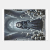 Creepy Phantom Doll Trio - Decoupage - Geschenkpapier Set (Vorderseite 2)