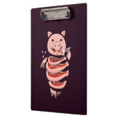Creepy Pig Ironic Horror Klemmbrett (Links)