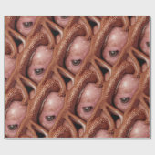 Creepy Pink Alien Octopus Augen und Tentakel Geschenkpapier (Flach)