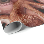 Creepy Pink Alien Octopus Augen und Tentakel Geschenkpapier (Rolleneckpunkt)