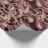 Creepy Pink Alien Slimy Tentacle and Vines Geschenkpapier (Ecke)