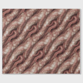 Creepy Pink Alien Tentacles Wrapping Paper Geschenkpapier (Flach)