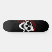 Creepy Pirate Skull und Crossbones Skateboard (Horizontal)