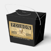 Creepy "POISON" Halloween Favor Box Geschenkschachtel (Rückseite)